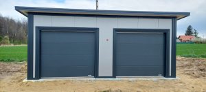 Garaż 35m2 5m x 7m dwie bramy automatyczne