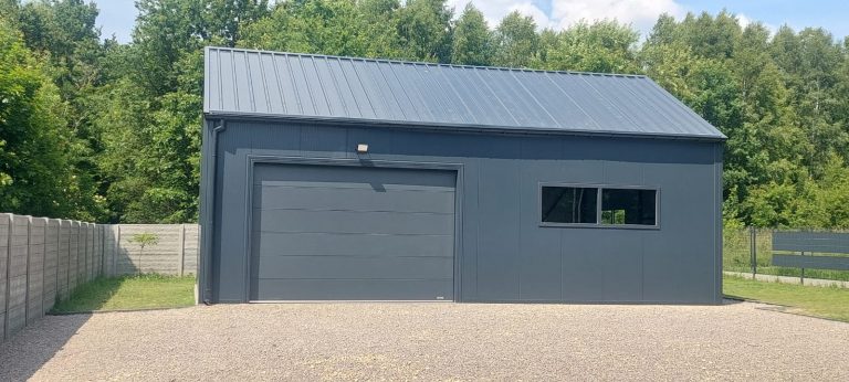 Garaż z płyty warstwowej 96m2 12m x 8m