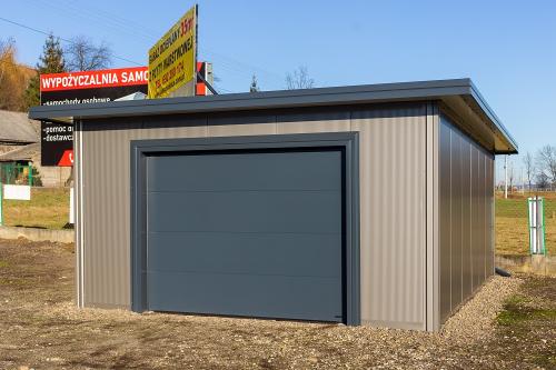Garaż Cargo firmy Garage Delux widok z frontu
