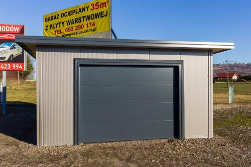 Garaż Cargo firmy Garage Delux widok z frontu